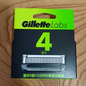 【箱なし】ジレットラボ 角質除去バー搭載 替刃 4個 新品 純正品【ゆうパケットポストminiの発送】