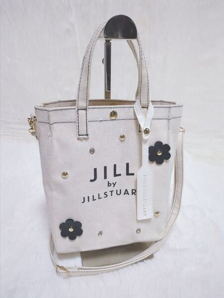 JILL by JILLSTUART ジルバイジルスチュアート 2wayキャンバストートバッグS チャーム付き