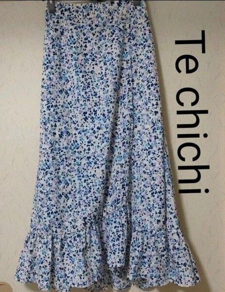 Te chichi テチチ シャドーフラワーフルリロングスカート