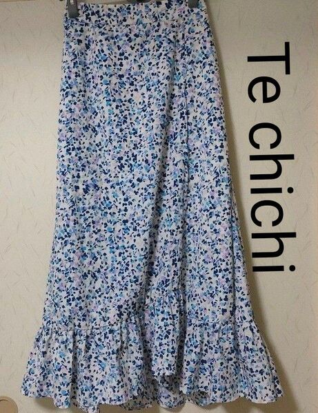 Te chichi テチチ シャドーフラワーフルリロングスカート