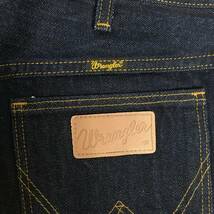 【美品】Wrangler ラングラー WM1716 テーパード 日本製 デニム パンツ ジーンズ Sサイズ ジップフライ 濃紺_画像9