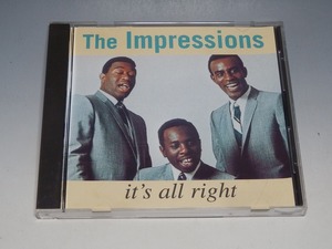 THE IMPRESSIONS ジ・インプレッションズ IT'S ALL RIGHT 輸入盤CD/カーティス・メイフィールド