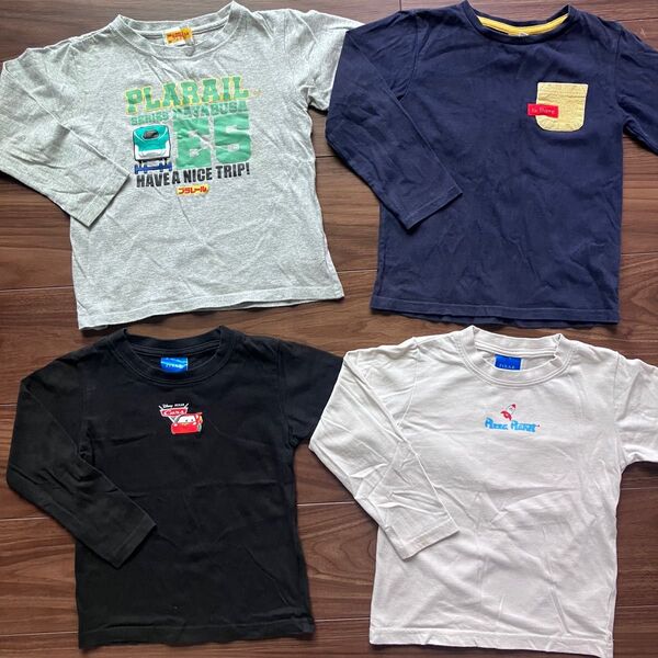 Tシャツ トップス 長袖 男の子 ロンT ボーイズ キッズ カーズ トイストーリー エイリアン はやぶさ 新幹線