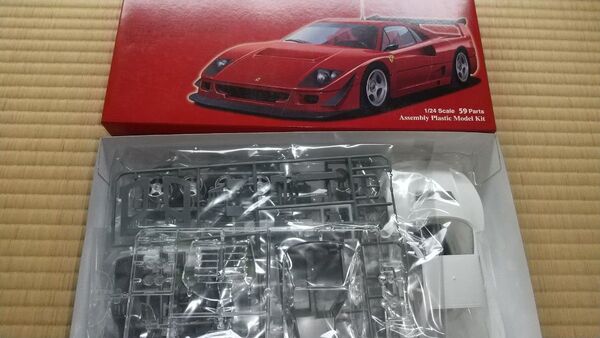 フジミ フェラーリF40 LM1/24 未組立 エッチングパーツ付き