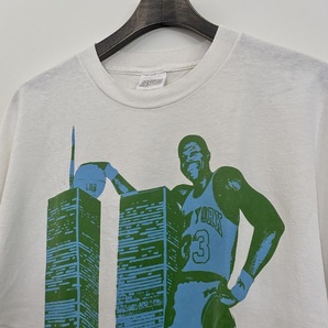 希少 USA製☆ABSURD Patrick Ewing パトリック ユーイング 半袖Tシャツ XL 白 New York KNICKS ニックス NBA バスケ ツインタワーの画像4