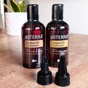 doTERRA ドテラ ココナッツオイル2本& ドロッパーキャップ2個 セット
