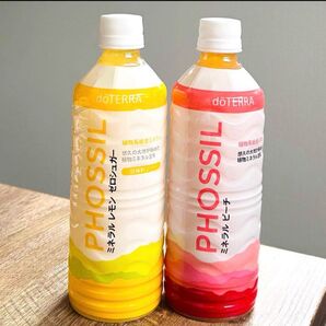 doTERRA PHOSSILドテラ ミネラル ピーチ& レモンゼロシュガー 2本セット
