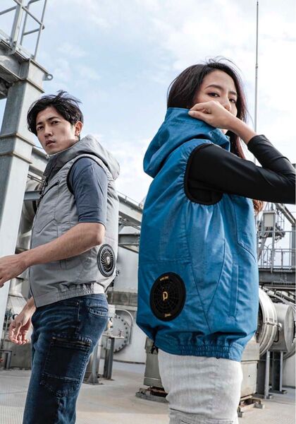 スコットインク空調服 ベストのみ グレー XLサイズ