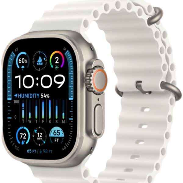 未使用 Apple Watch Ultra2 49mm チタニウム ホワイトオーシャンバンド アップルウォッチ GPSモデル