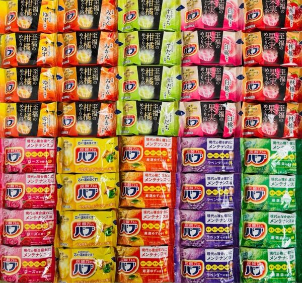 ku 入浴剤 バブ 至福のめぐり浴 期間限定 10種類40個 kao 柑橘 果物