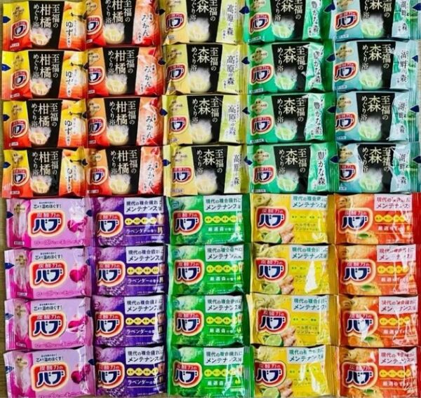 ③バブ kao 入浴剤 至福のめぐり浴 10種類40個 数量限定 定番 薬用入浴剤 透明湯 花王