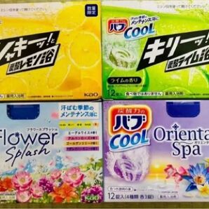 ②バブばかり cool 入浴剤 花王 kao バブ 10種類20個 色付き透明湯