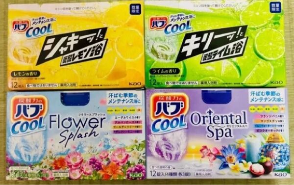 ②バブばかり cool 入浴剤 花王 kao バブ 10種類20個 色付き透明湯