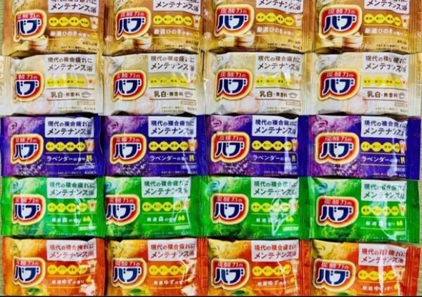 定番 入浴剤 花王バブ 5種類20個 色付き透明湯 kao 炭酸力 新商品 にごり湯