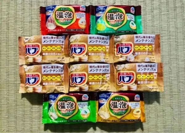 入浴剤 花王 kao 温泡 アース製薬 透明湯 にごり湯 ひのきの香り 数量限定 5種類10個
