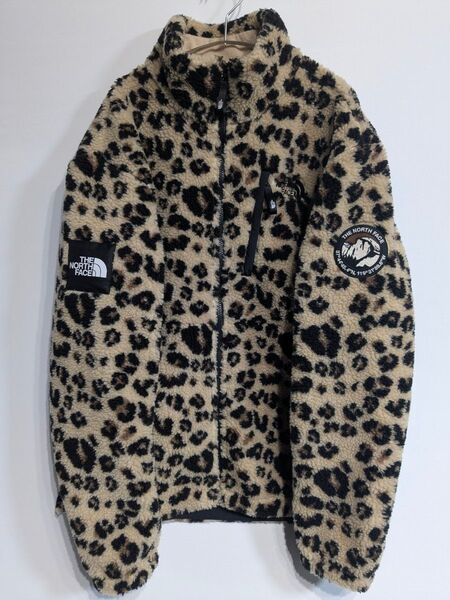 ■入手困難品 大人気 ノースフェイス リモフリースジャケット ユニセックス XL 105 ヒョウ柄 NJ4FL55M 限定 古着