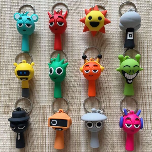 スプランキー 3Dアクリルキー キーホルダー 12 点セット新品