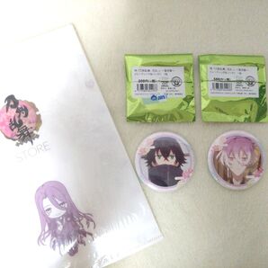 刀剣乱舞 花丸 雪月華 缶バッジ 水心子正秀 源清麿2種セット+刀剣乱舞ストア ノベルティ クリアファイル 蜂須賀虎徹 とうらぶ