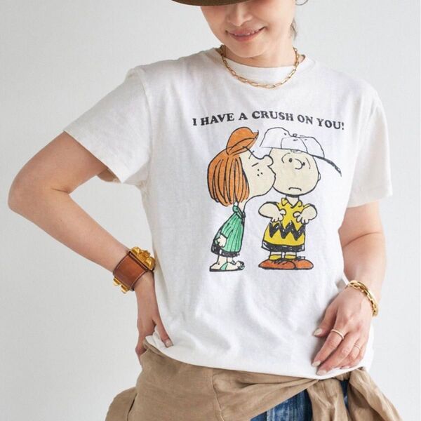 今季 新品 タグ付 Deuxieme Classe【RE/DONE/リダン】CLASSIC TEE PEANUTS CRUSH
