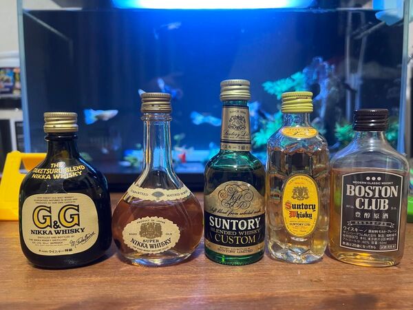 ◆古酒未開栓◆サントリー ニッカ ウイスキー ミニボトル SUNTORY NIKKA WHISKY 50ml 5本セット