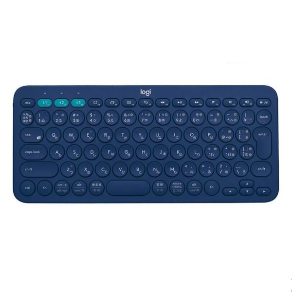 Logicool ロジクール ワイヤレスキーボード 薄型 小型 K380BL Bluetooth 無国内正規品 ネイビー ブルー