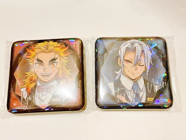 鬼滅の刃 モクテル ロト くじ グリッター 缶バッジ 煉獄杏寿郎 宇髄天元