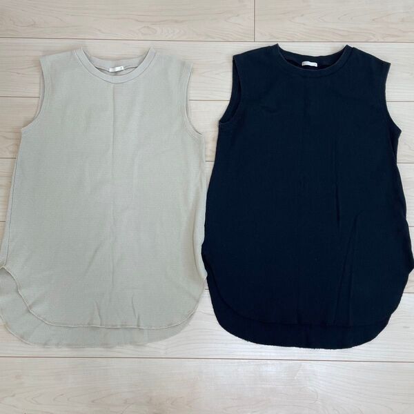 gu ノースリーブ トップス チュニック s
