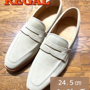 新品 REGAL カジュアルシューズ 24.5㎝ ベージュ系