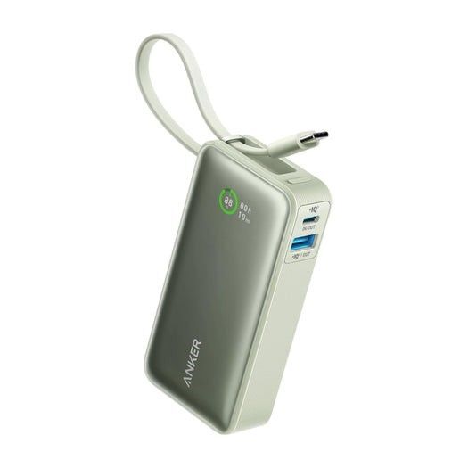 新品 Anker Nano Power Bank (30W, Built-In USB-C ケーブル)グリーン A1259061