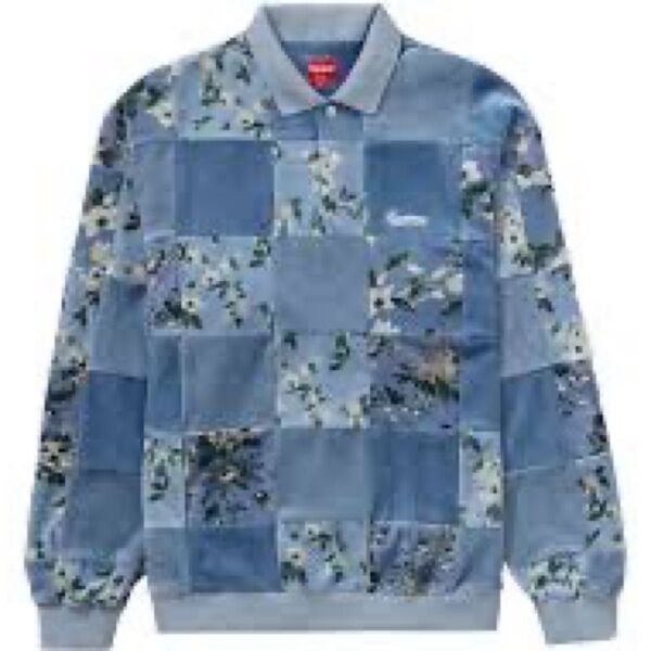 Supreme Floral Patchwork Velour Mサイズ