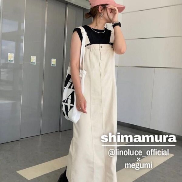 megumi コラボ めぐみ しまむら ジャンパースカート Lサイズ