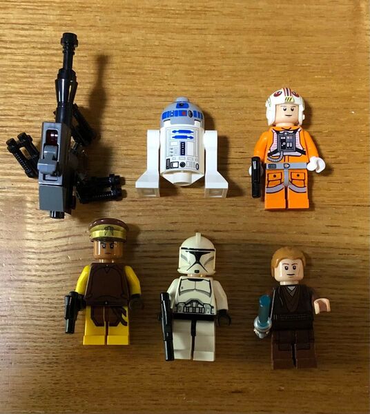 超特価!! レゴ スターウォーズ ミニフィグ アナキン クローントルーパー ナブーセキュリティーガード ルーク R2D2