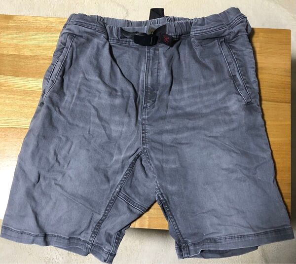 美品!! GRAMICCI グラミチ デニム ストレッチ ハーフパンツ グレー L アーバンリサーチ 別注