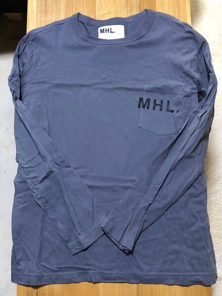 未使用品!! MHL. MARGARET HOWELL マーガレットハウエル 長袖 Tシャツ XL グレー
