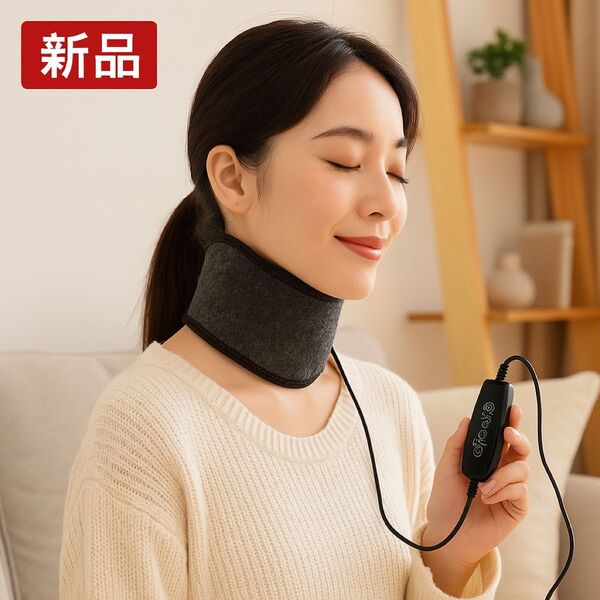 【新品】USB給電式 首サポーター 3段階時間設定自動タイマー 温度調整