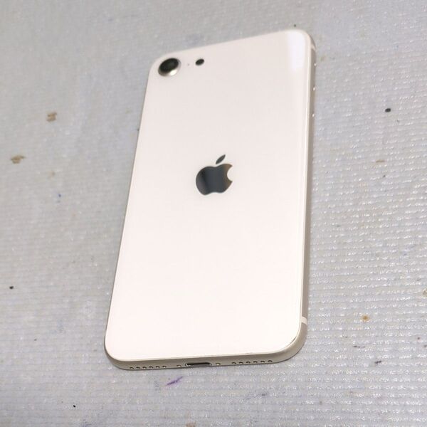 【ジャンク】【100%純正品 バックハウジング】【 iPhone SE第3世代用 】【割れ無し・傷極少・美品】管理NO.007