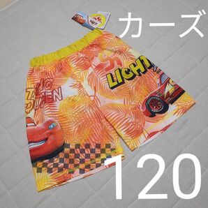 【120cm】ディズニー カーズ 水着 男の子 パンツ プール 水遊び 夏 サーフパンツ 半ズボン 海パン ショートパンツ