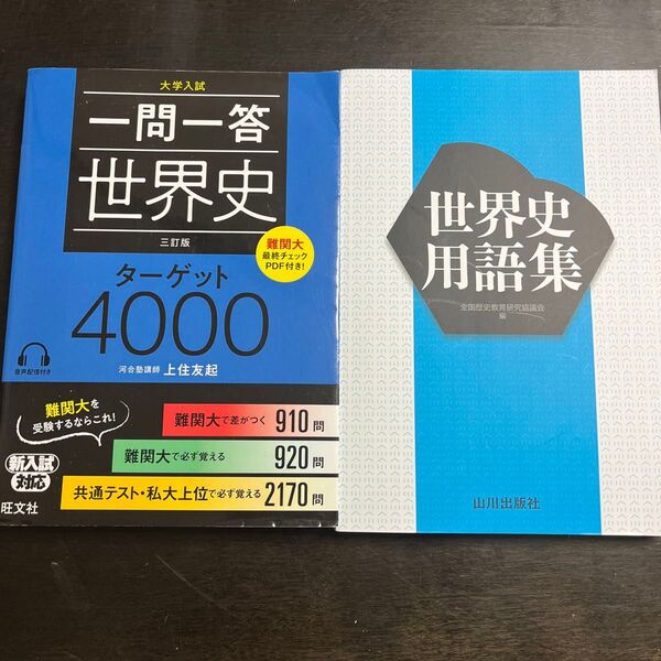 一問一答 世界史ターゲット4000 山川出版社 世界史用語集セット