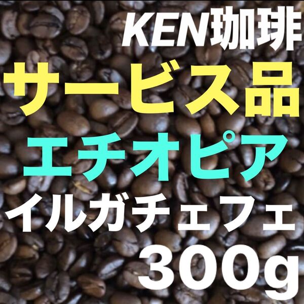 6月限定サービス 自家焙煎珈琲 イルガチェフェ(フルティーな味) エチオピア産300g150円引き30杯分1杯70円購入後焙煎