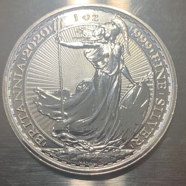 【純銀 31g】2020年ブリタニア銀貨 英国王立造幣局 2ポンド 1oz