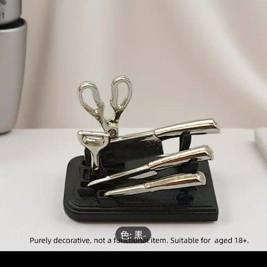 ミニチュア ドールハウス オブジェ アルミニウム製 キッチンツール 包丁 ハサミ ピーラー 料理道具 大人向け