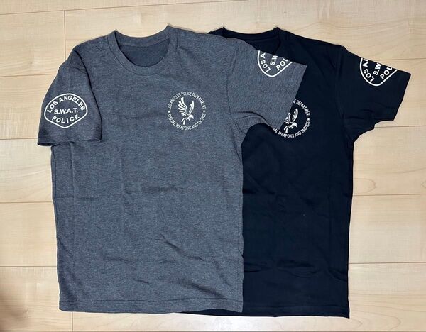 LAPD SWAT Tシャツ ダークグレー XLサイズ サバゲー コスプレ BDU