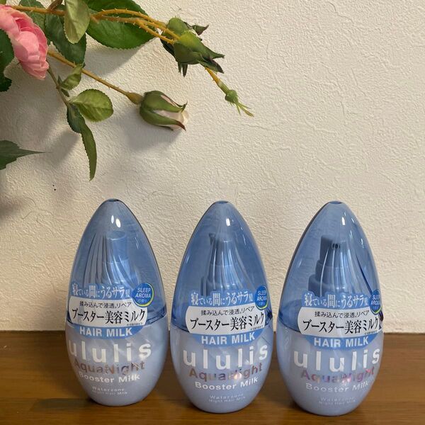 ululis アクアナイト ウォーターコンク ブースターヘアミルク 100ml×3個セット