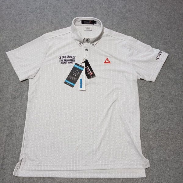 【新品】ルコック le coq sportif golf ポロシャツ L 吸汗速乾 UVケア