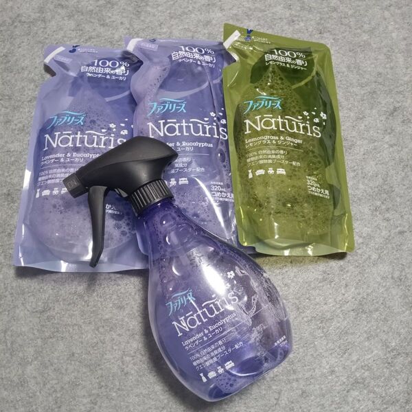 ファブリーズ NATURIS 布製品用消臭スプレー &つめかえ ラベンダー&ユーカリ レモングラス&ジンジャー