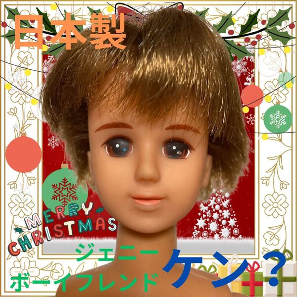 ジェニーちゃんのボーイフレンド/ケン?本体/タカラ日本製/着せ替え人形/昭和レトロ平成/カスタム用ドール本体/茶髪/男性/おもちゃ