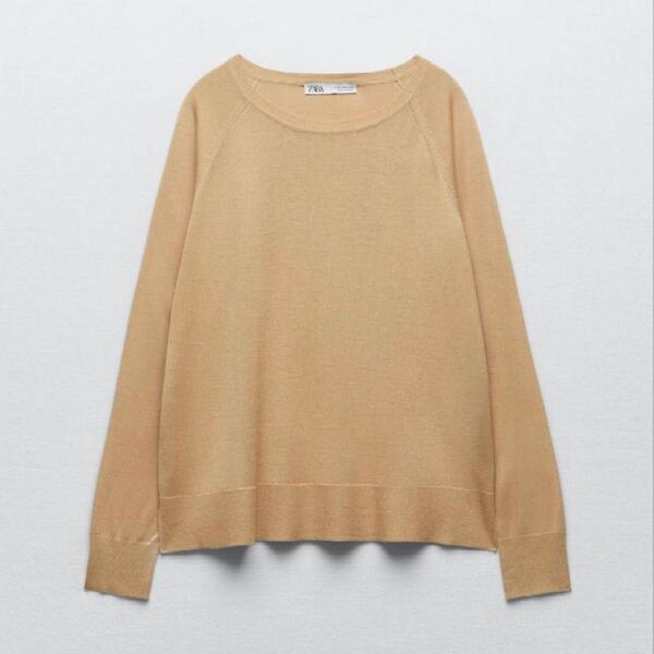 ZARA レディーストップス 薄手ニット L