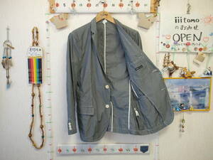 ♪服3883♪ 長袖　カジュアルな薄地のジャケット　UNIQLO　ユニクロ　Premium Cotton サイズМ Used ～iiitomo～