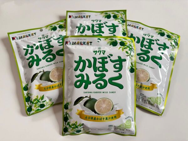 サクマ かぼすみるく 4袋 飴