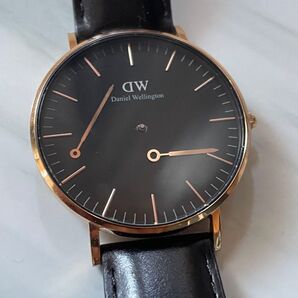 Daniel Wellington 腕時計 ブラック レザー ジャンクM36RB14